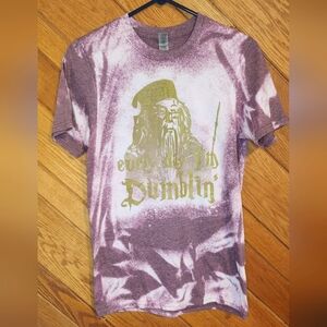 Gildan Every day I'm Dumblin Old Mauve Small Homemade Criquet Tie Dye Tshirt